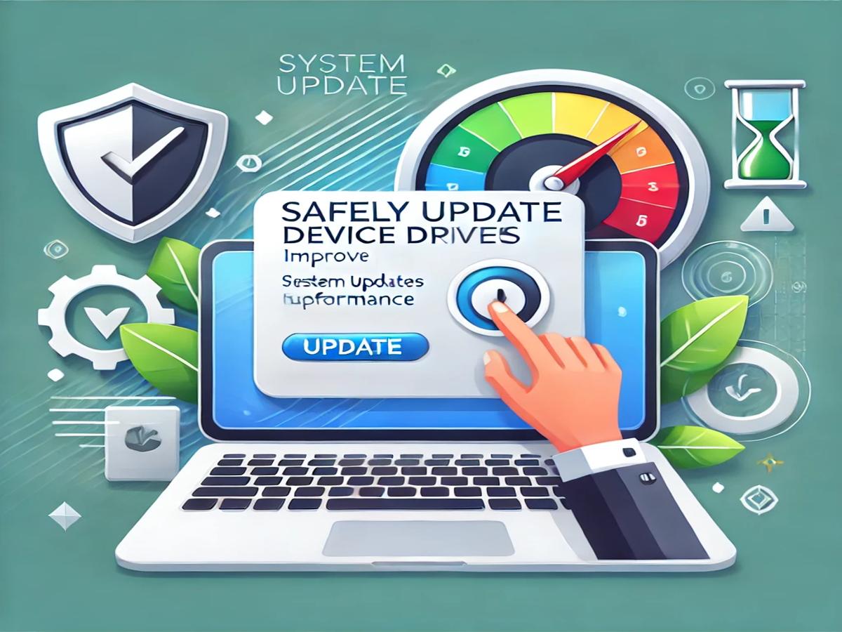 Safely update device drivers for improved performance and stability